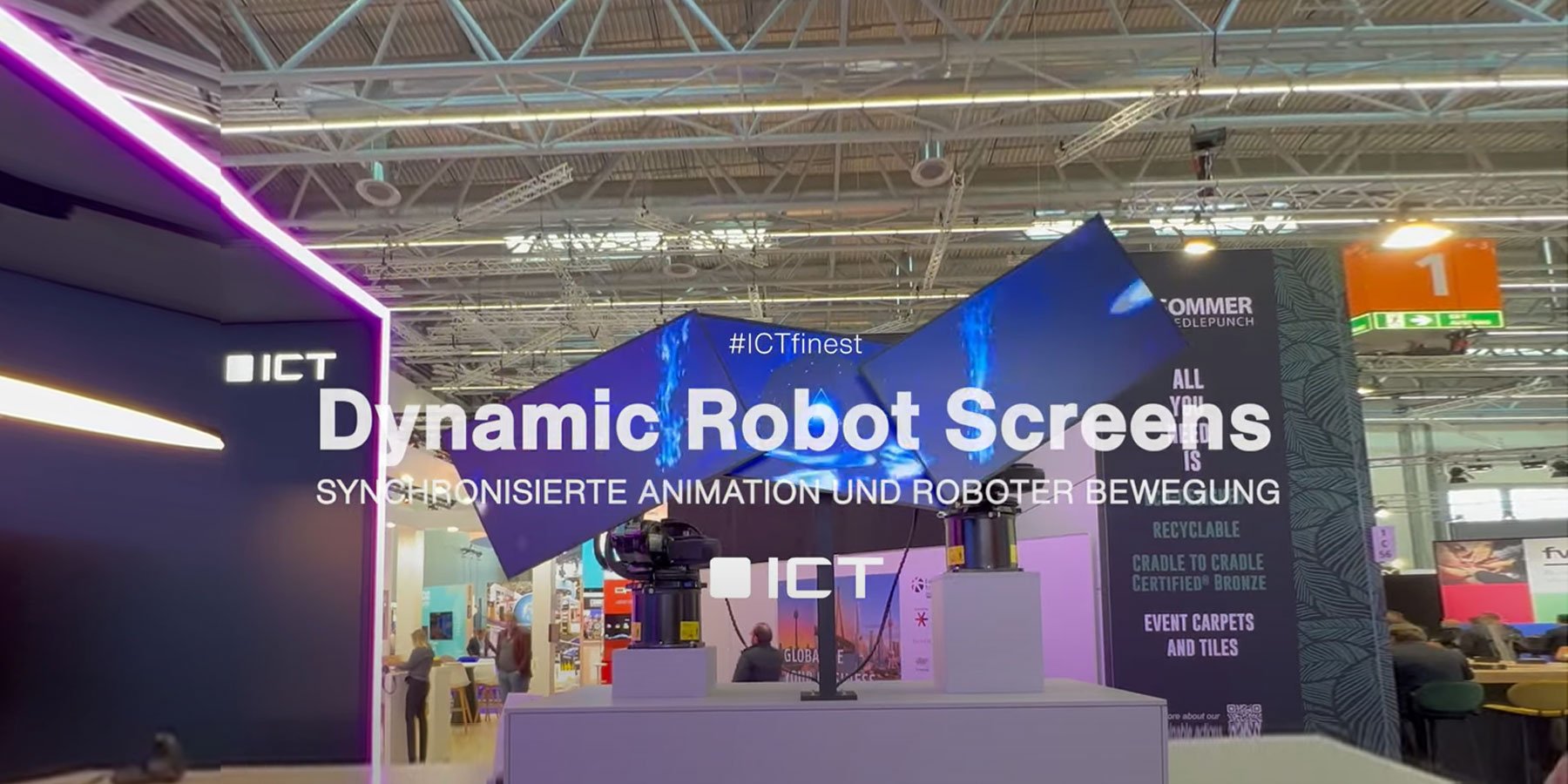 ICT AG Intershop BEC Dynamic Displays Robot screen LED