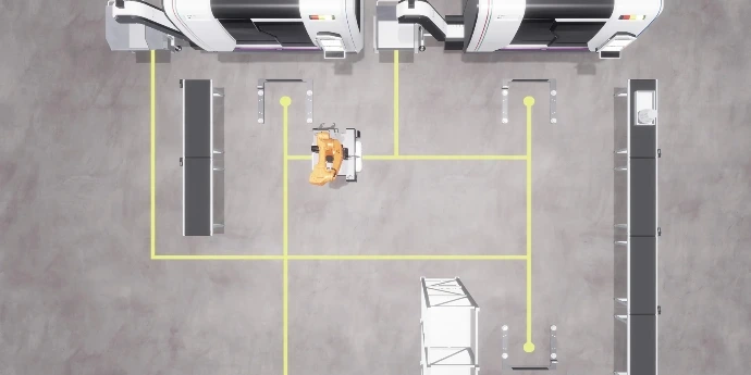 Efficient transport with AGVs